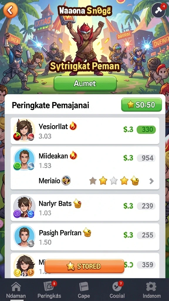 cacor78 - Tampilan antarmuka yang menarik dan mudah digunakan.