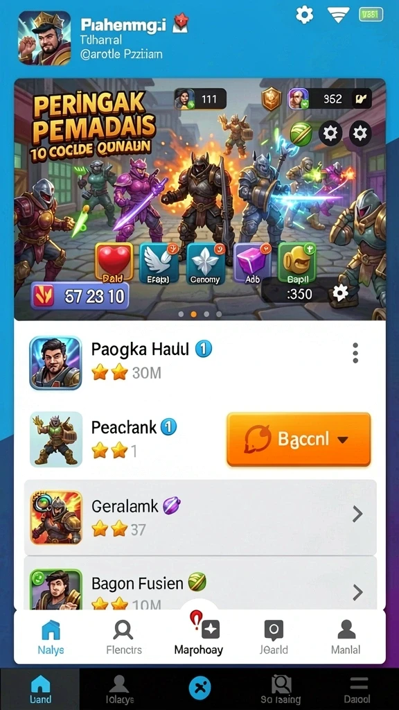 mintoto - Menu permainan dengan berbagai pilihan yang menggoda.